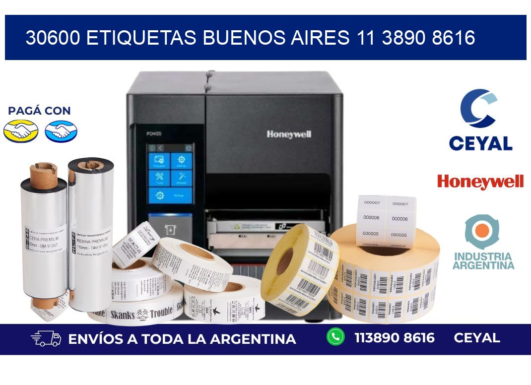 30600 ETIQUETAS BUENOS AIRES 11 3890 8616