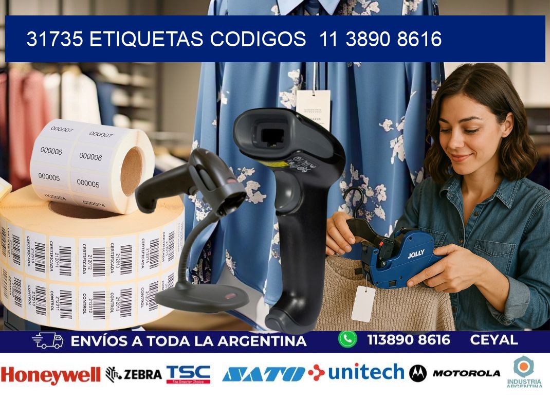 31735 ETIQUETAS CODIGOS  11 3890 8616