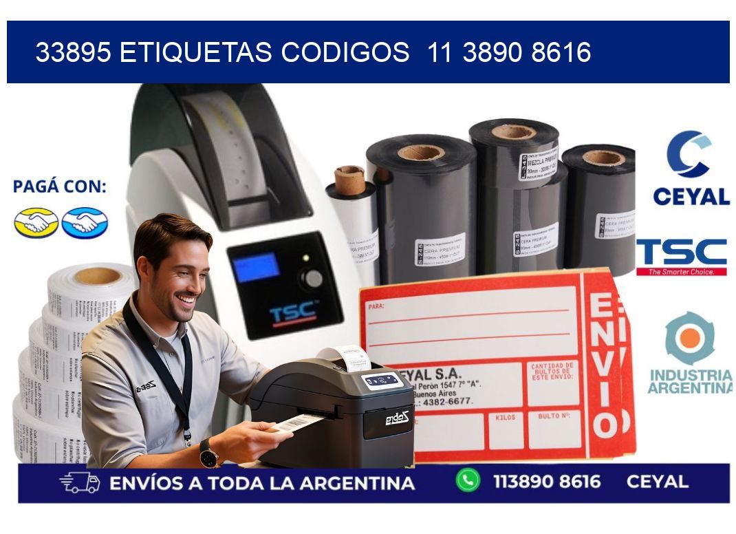 33895 ETIQUETAS CODIGOS  11 3890 8616