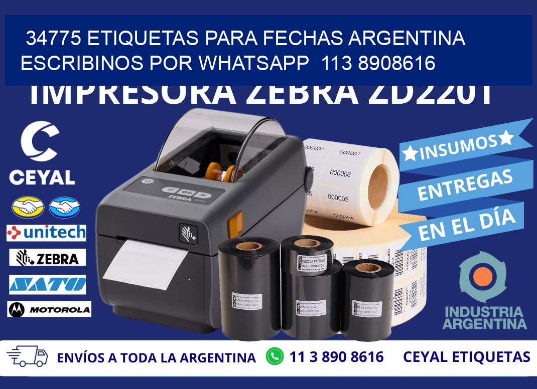 34775 ETIQUETAS PARA FECHAS ARGENTINA ESCRIBINOS POR WHATSAPP  113 8908616