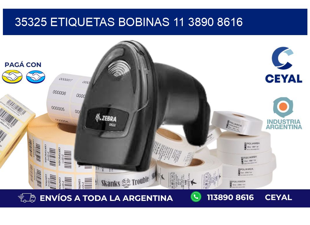 35325 ETIQUETAS BOBINAS 11 3890 8616