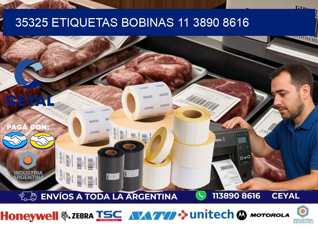 35325 ETIQUETAS BOBINAS 11 3890 8616