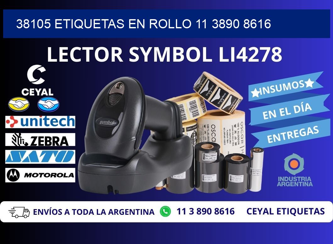 38105 ETIQUETAS EN ROLLO 11 3890 8616