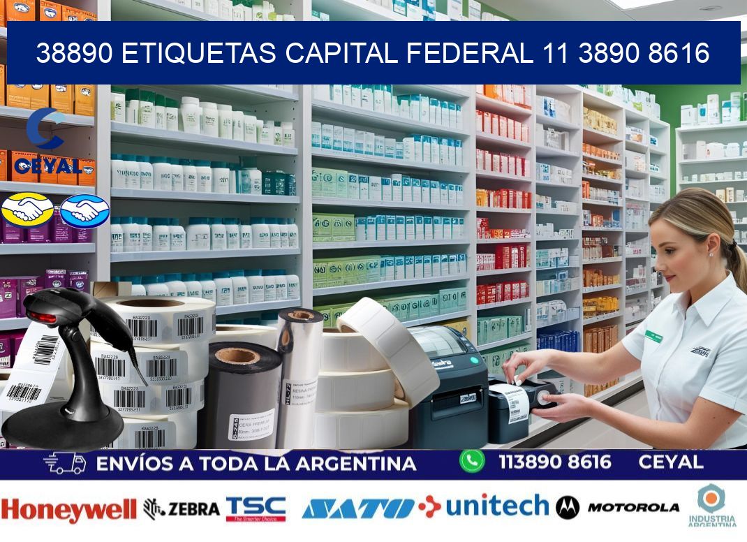 38890 ETIQUETAS CAPITAL FEDERAL 11 3890 8616