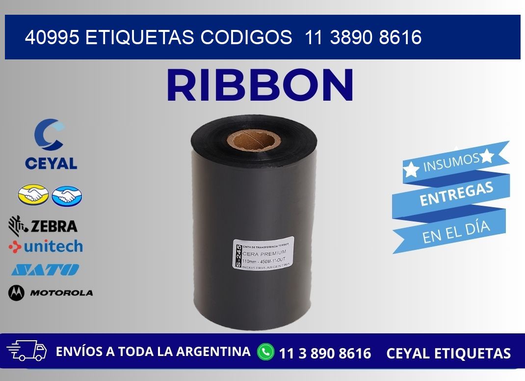 40995 ETIQUETAS CODIGOS  11 3890 8616