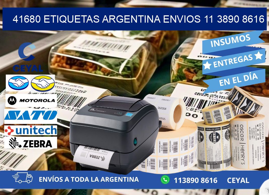 41680 ETIQUETAS ARGENTINA ENVIOS 11 3890 8616