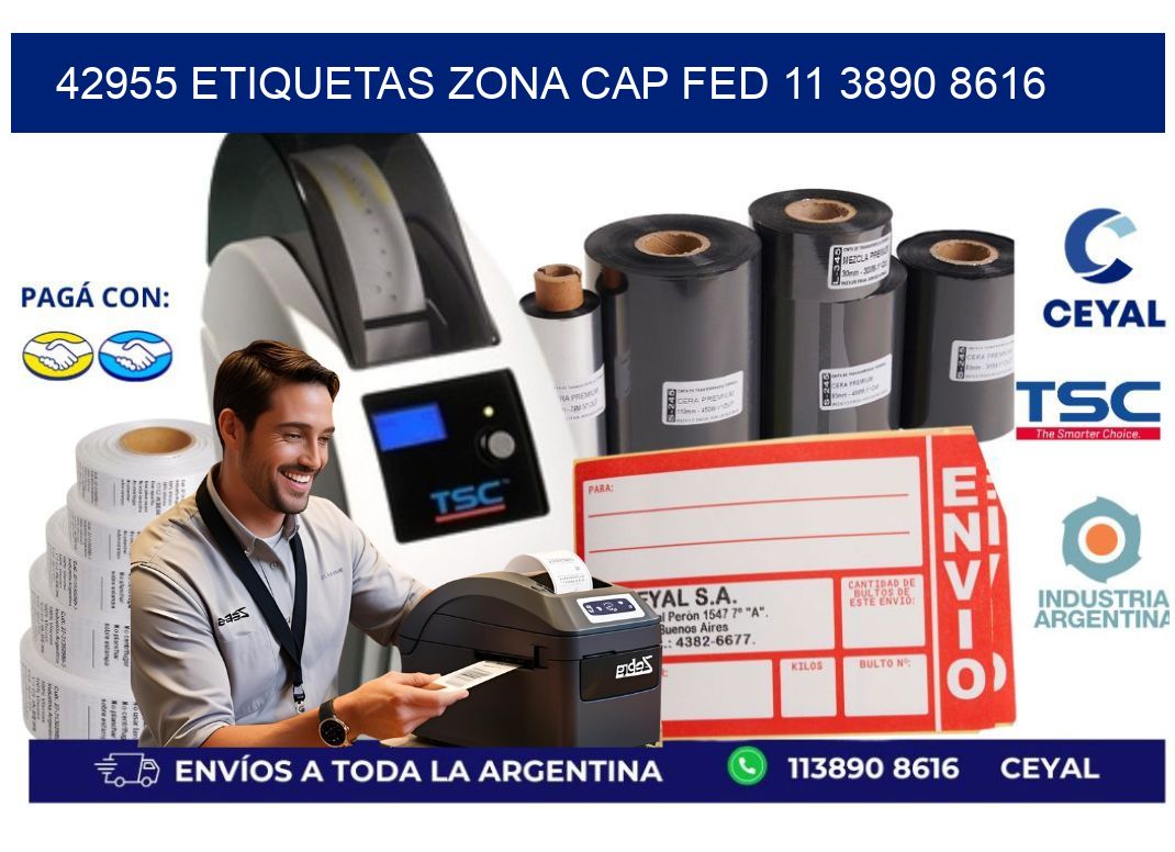 42955 ETIQUETAS ZONA CAP FED 11 3890 8616