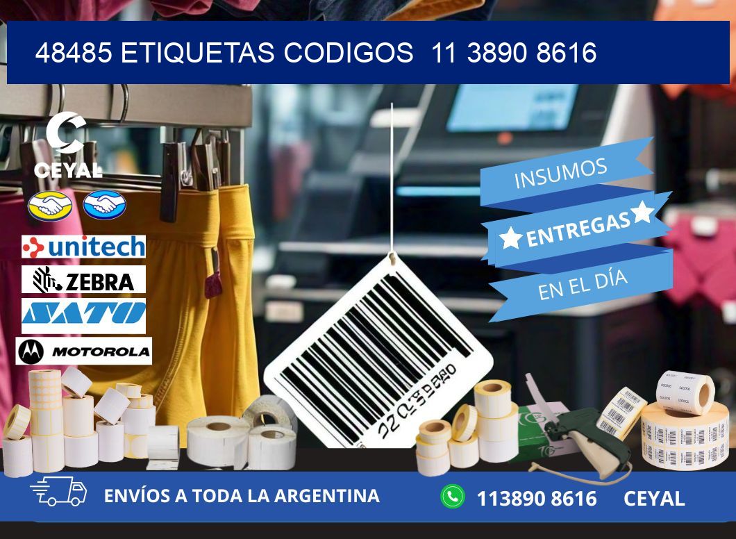48485 ETIQUETAS CODIGOS  11 3890 8616