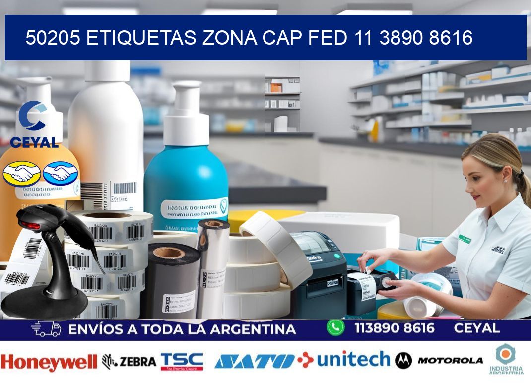 50205 ETIQUETAS ZONA CAP FED 11 3890 8616