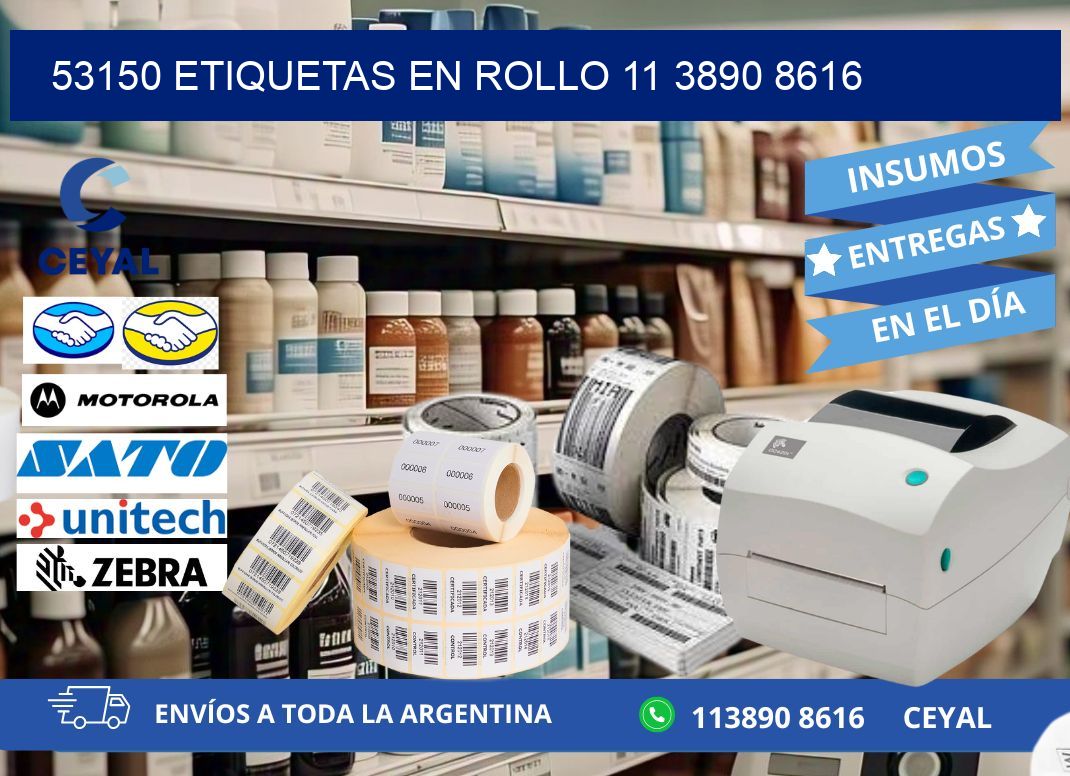 53150 ETIQUETAS EN ROLLO 11 3890 8616