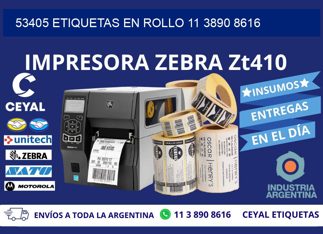 53405 ETIQUETAS EN ROLLO 11 3890 8616