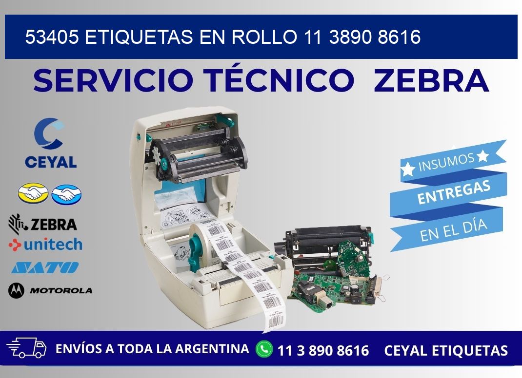 53405 ETIQUETAS EN ROLLO 11 3890 8616