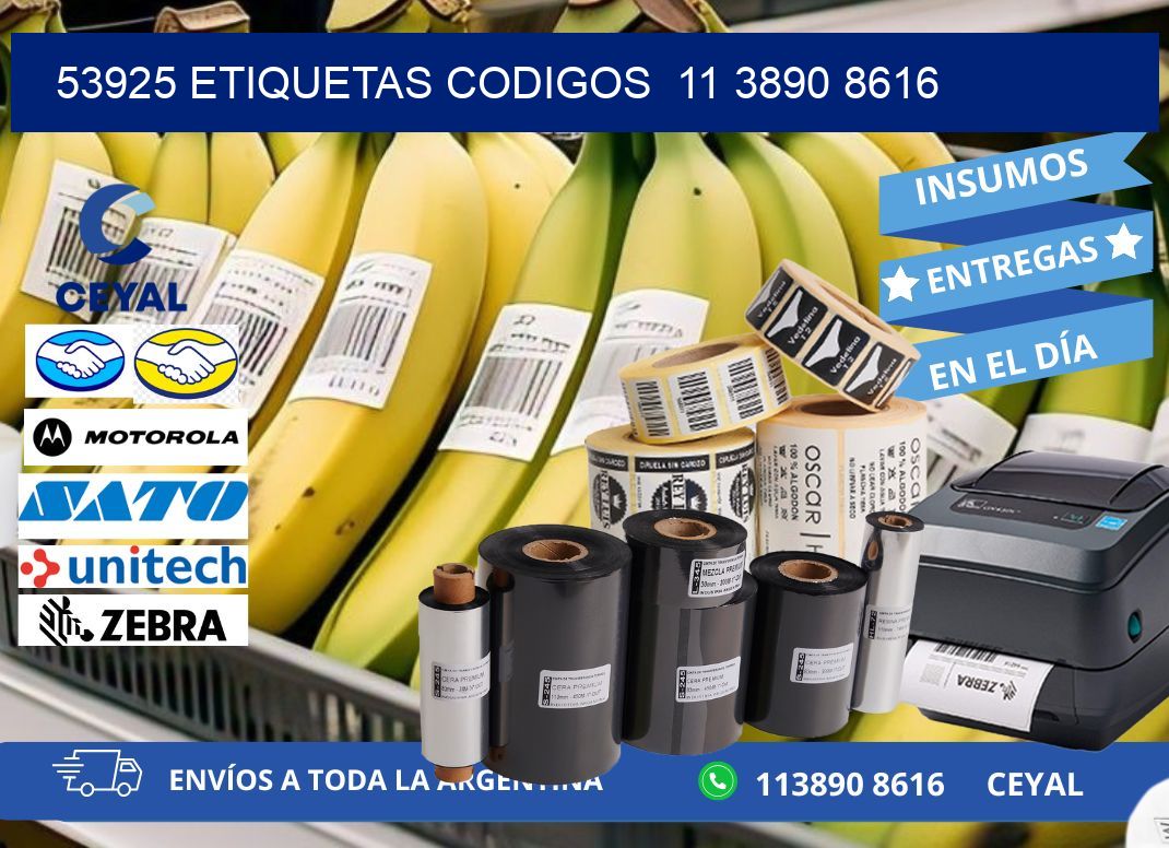 53925 ETIQUETAS CODIGOS  11 3890 8616