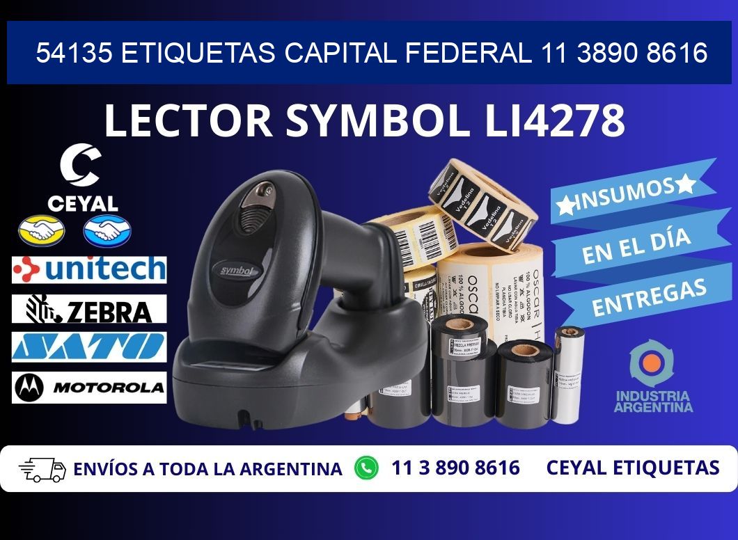 54135 ETIQUETAS CAPITAL FEDERAL 11 3890 8616