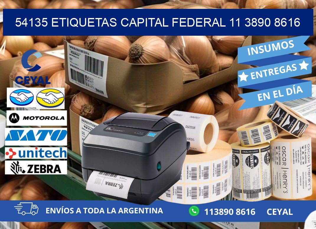 54135 ETIQUETAS CAPITAL FEDERAL 11 3890 8616