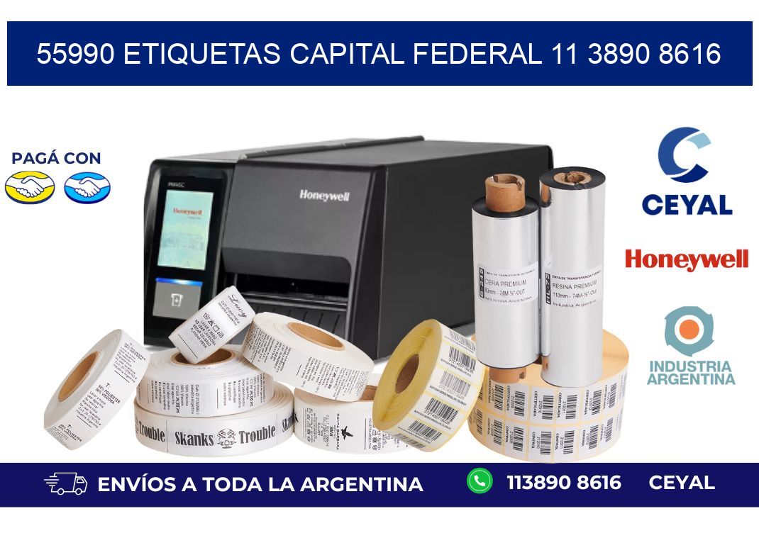 55990 ETIQUETAS CAPITAL FEDERAL 11 3890 8616