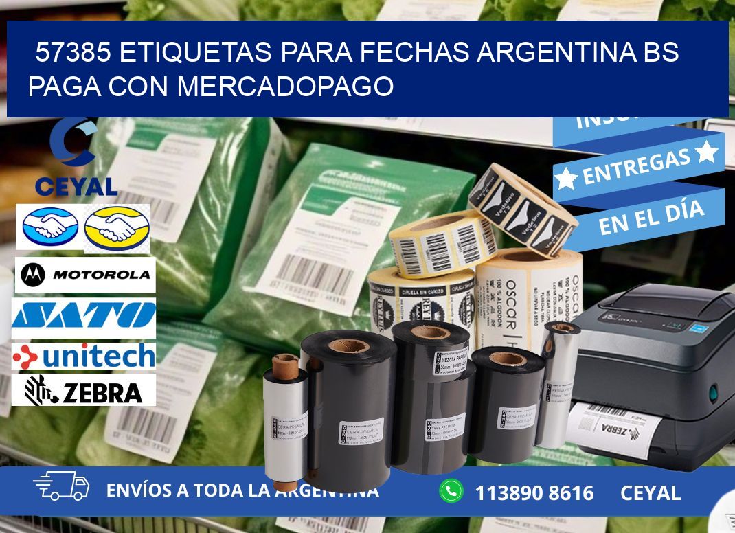 57385 ETIQUETAS PARA FECHAS ARGENTINA BS PAGA CON MERCADOPAGO