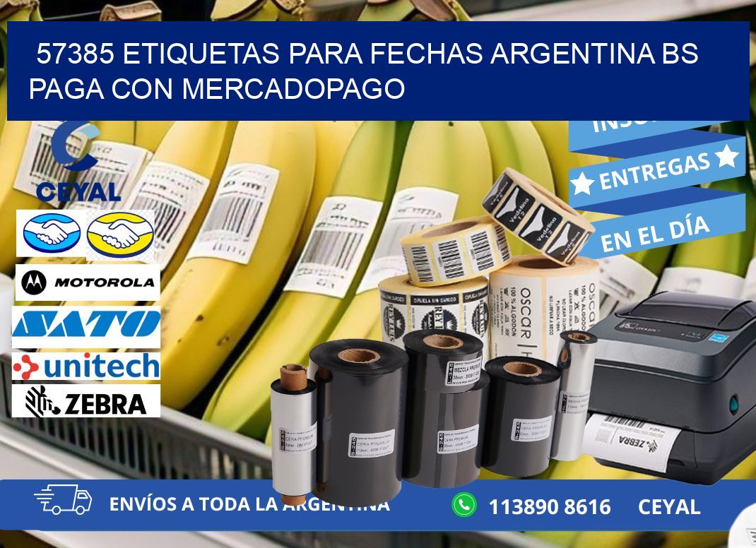 57385 ETIQUETAS PARA FECHAS ARGENTINA BS PAGA CON MERCADOPAGO