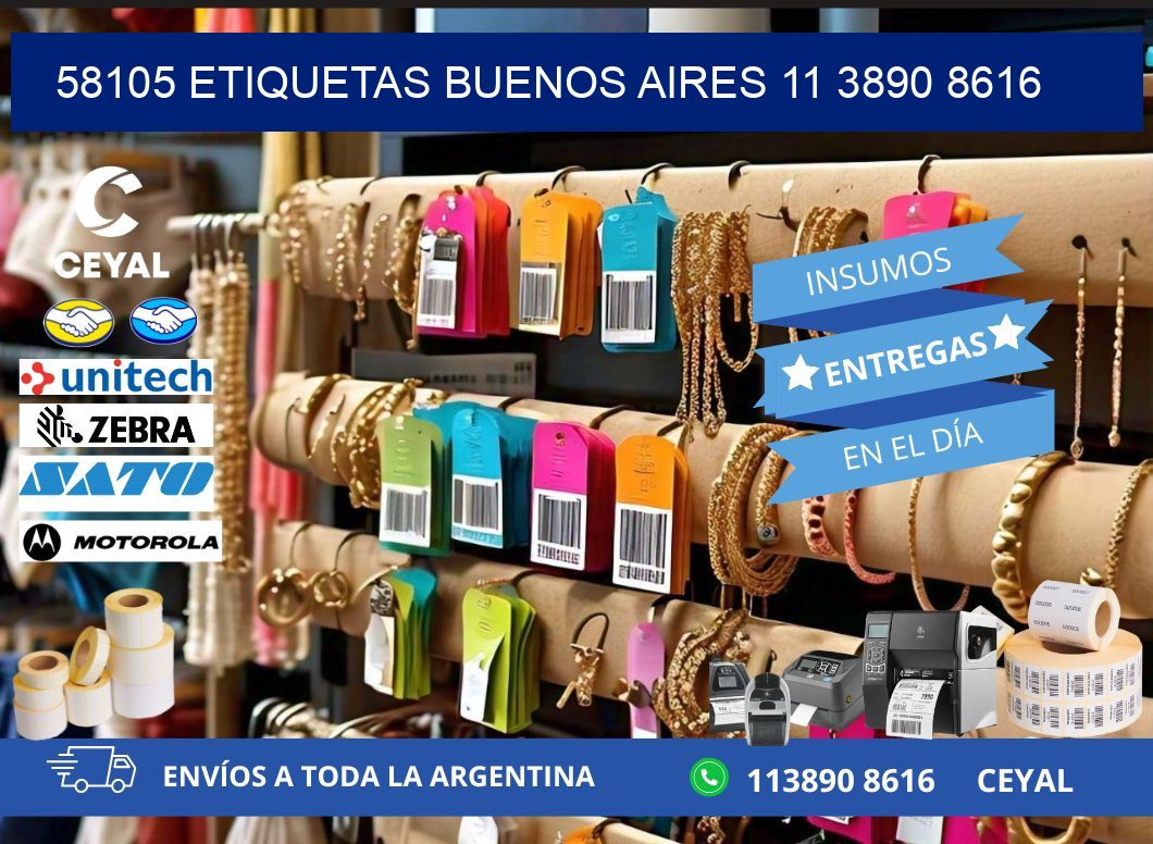 58105 ETIQUETAS BUENOS AIRES 11 3890 8616