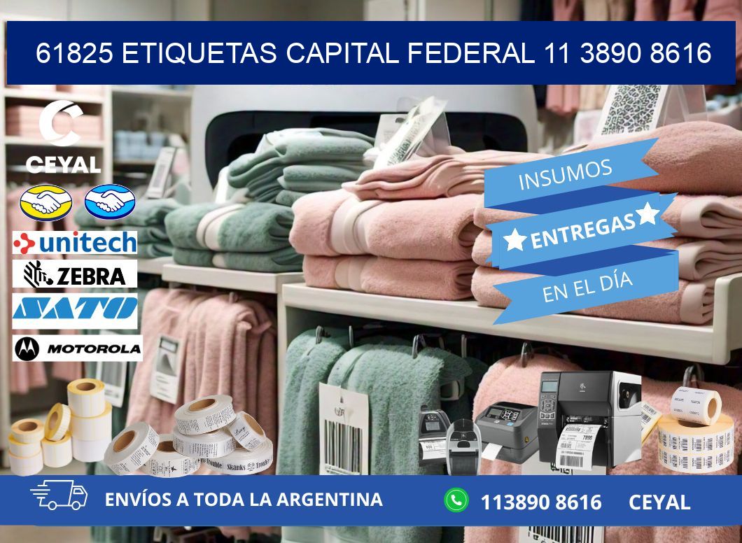 61825 ETIQUETAS CAPITAL FEDERAL 11 3890 8616