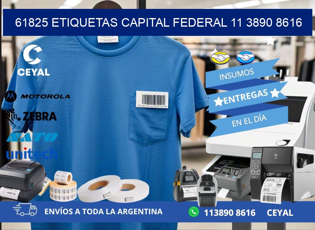 61825 ETIQUETAS CAPITAL FEDERAL 11 3890 8616