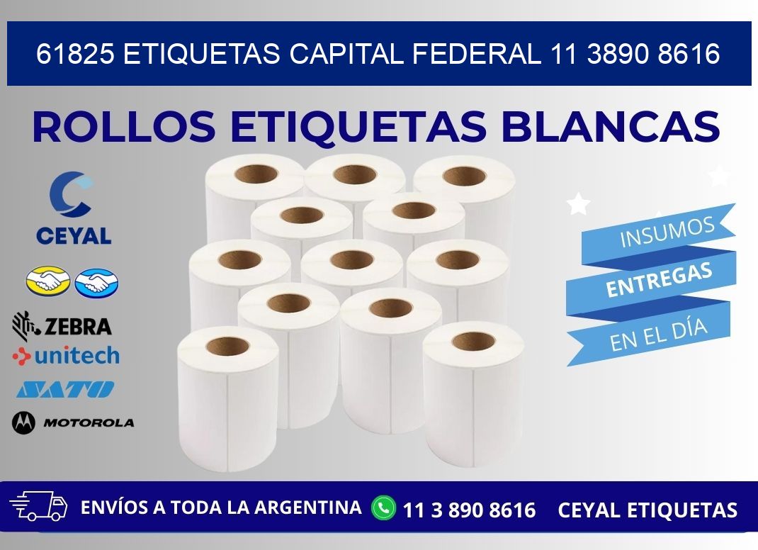 61825 ETIQUETAS CAPITAL FEDERAL 11 3890 8616