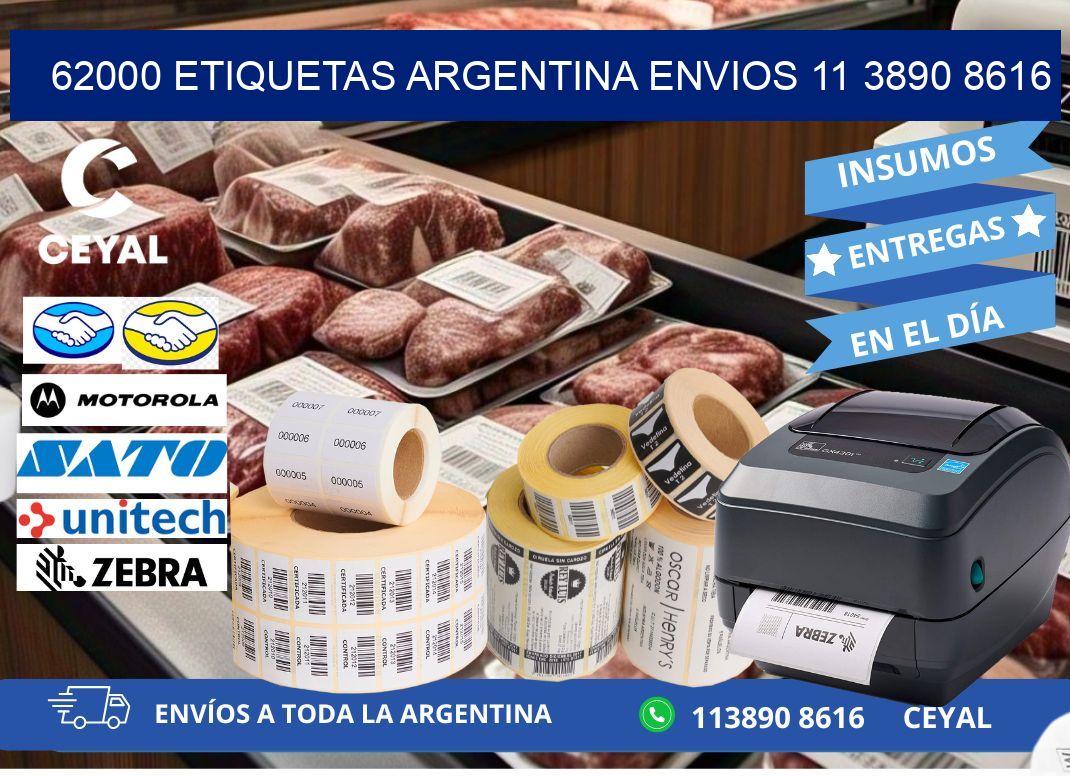 62000 ETIQUETAS ARGENTINA ENVIOS 11 3890 8616