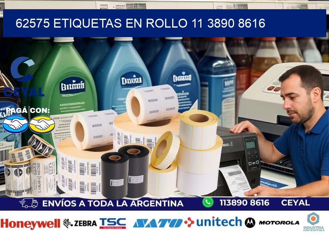 62575 ETIQUETAS EN ROLLO 11 3890 8616