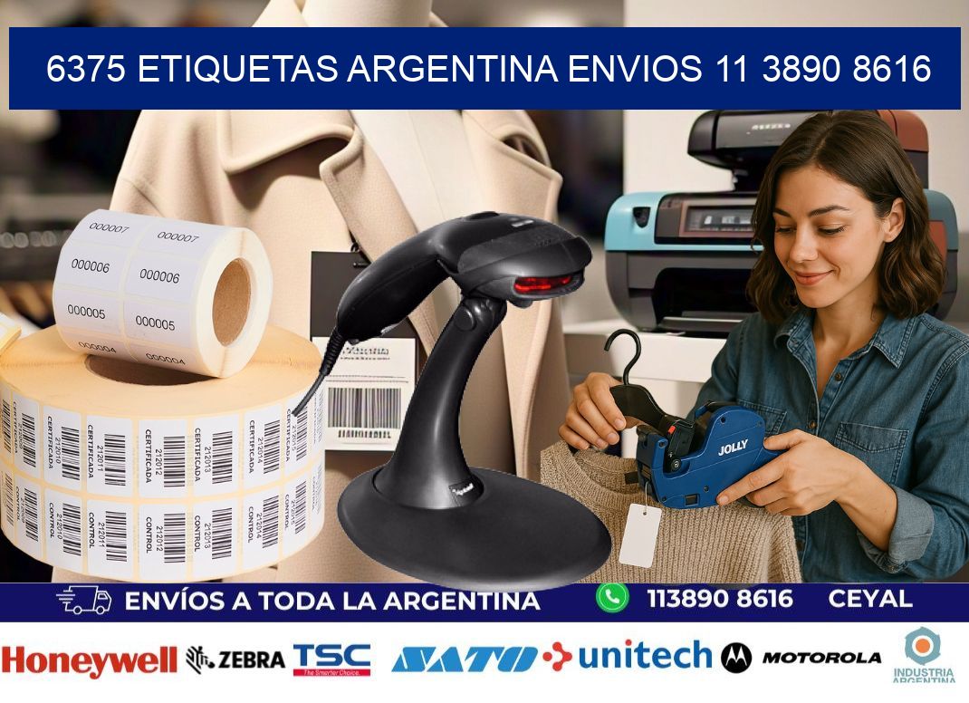 6375 ETIQUETAS ARGENTINA ENVIOS 11 3890 8616