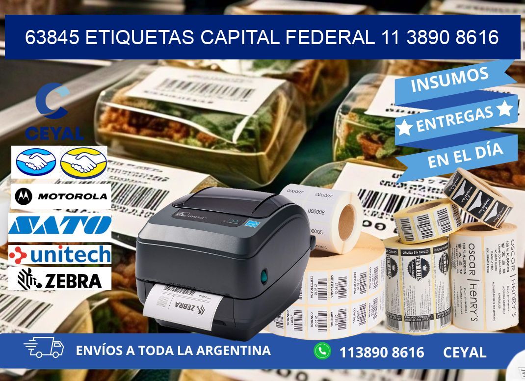 63845 ETIQUETAS CAPITAL FEDERAL 11 3890 8616
