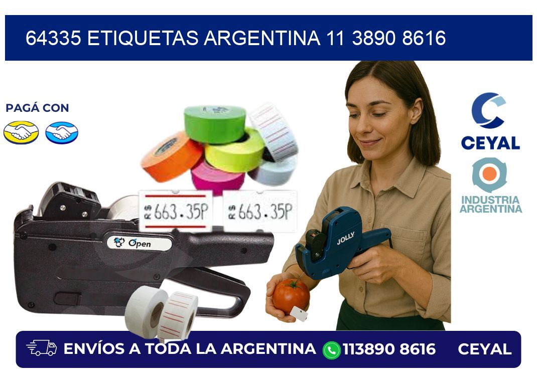 64335 ETIQUETAS ARGENTINA 11 3890 8616