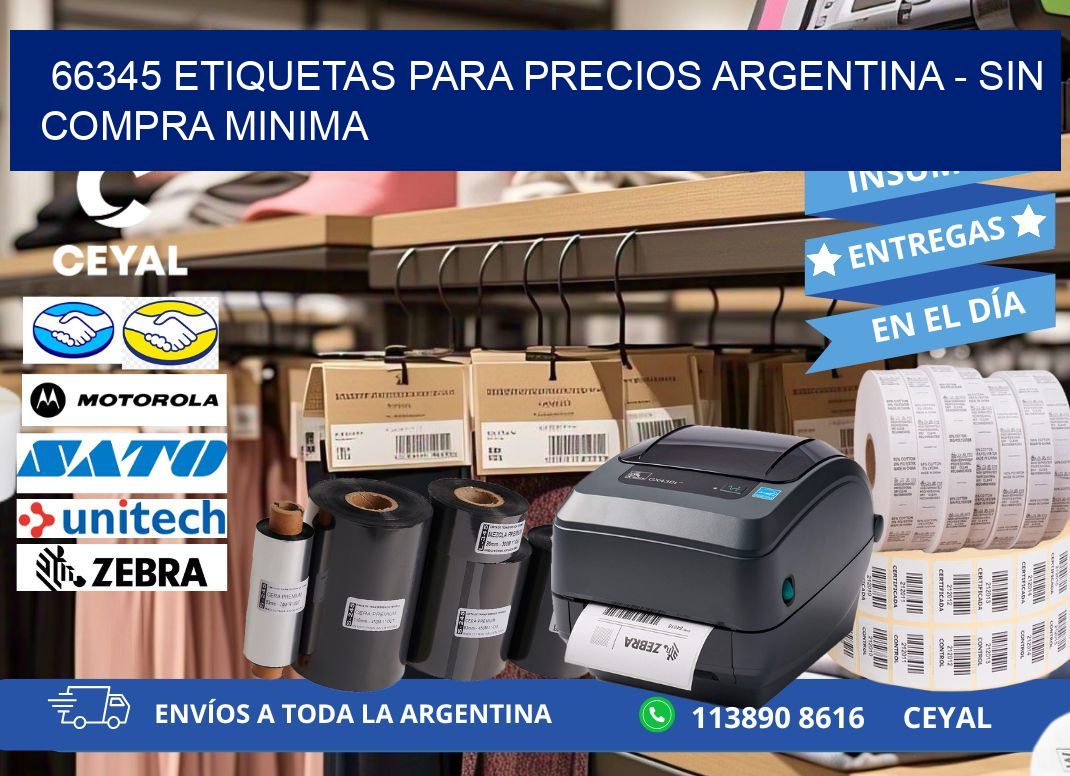 66345 ETIQUETAS PARA PRECIOS ARGENTINA – SIN COMPRA MINIMA