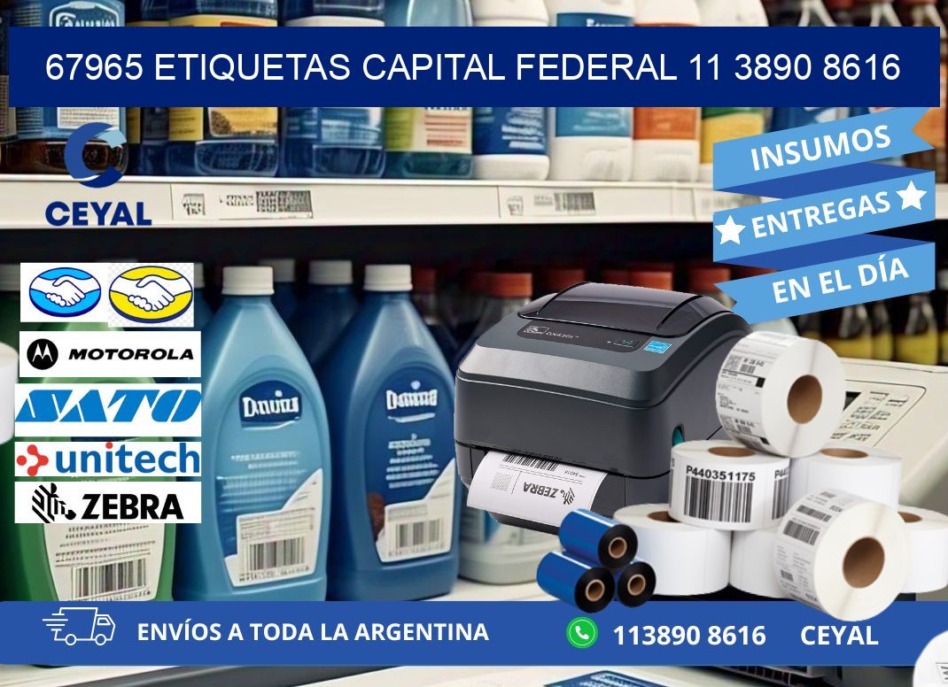 67965 ETIQUETAS CAPITAL FEDERAL 11 3890 8616