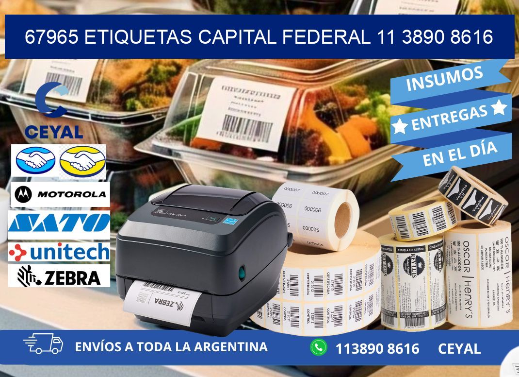 67965 ETIQUETAS CAPITAL FEDERAL 11 3890 8616