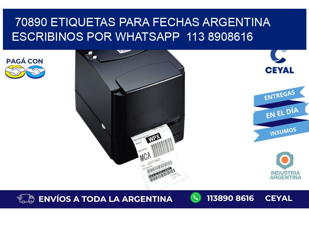 70890 ETIQUETAS PARA FECHAS ARGENTINA ESCRIBINOS POR WHATSAPP  113 8908616