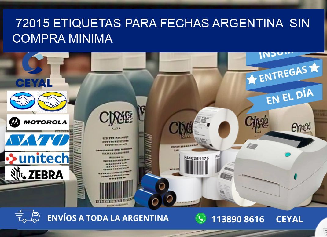 72015 ETIQUETAS PARA FECHAS ARGENTINA  SIN COMPRA MINIMA