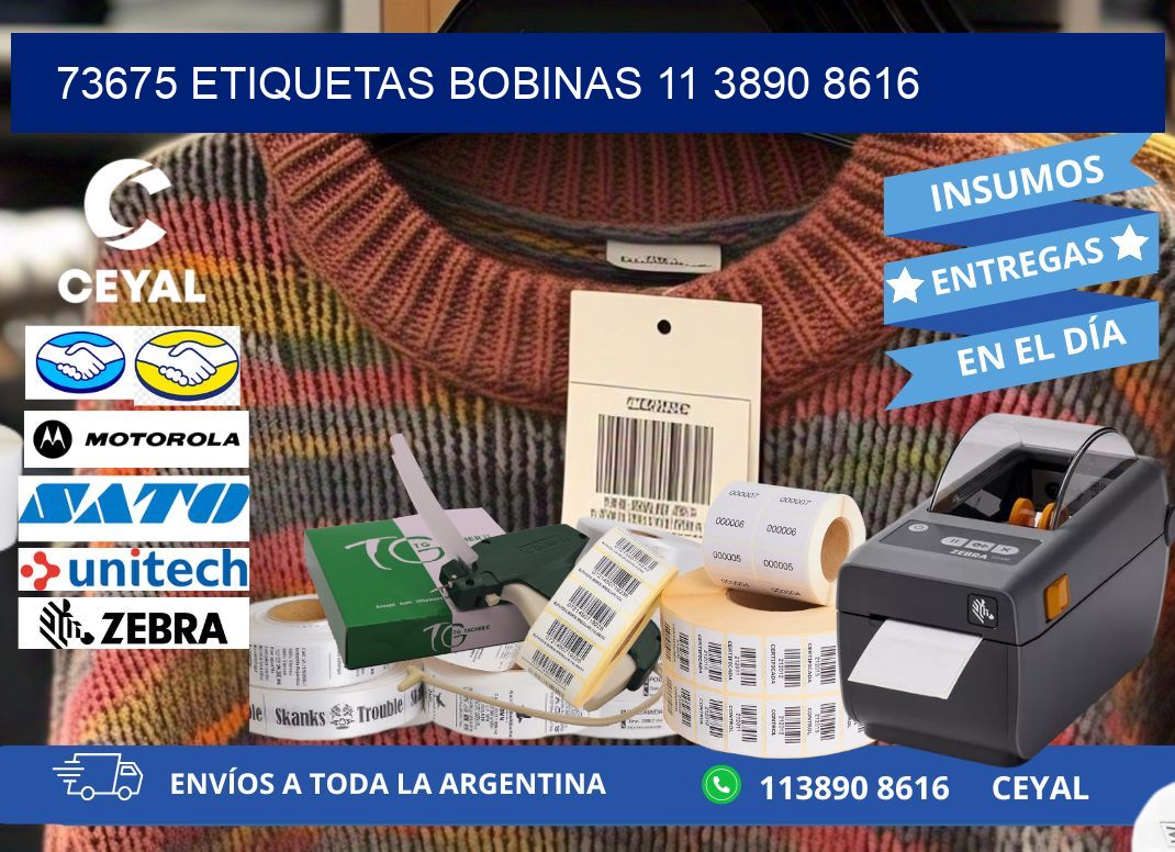 73675 ETIQUETAS BOBINAS 11 3890 8616