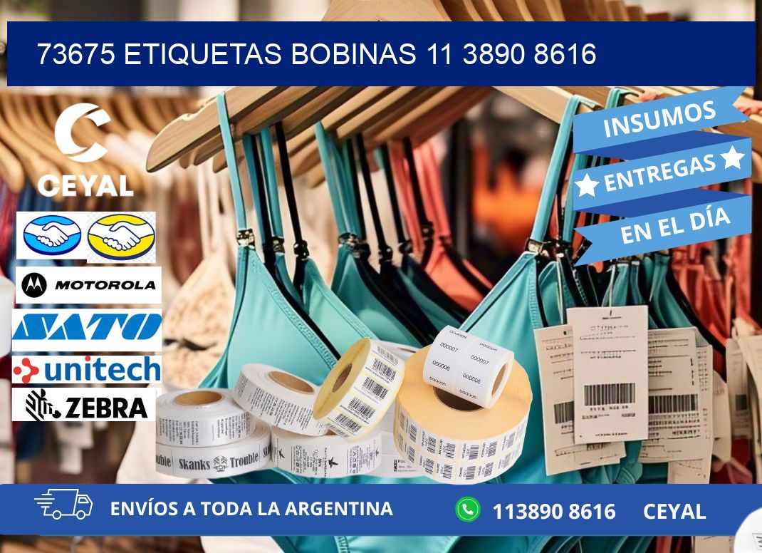 73675 ETIQUETAS BOBINAS 11 3890 8616
