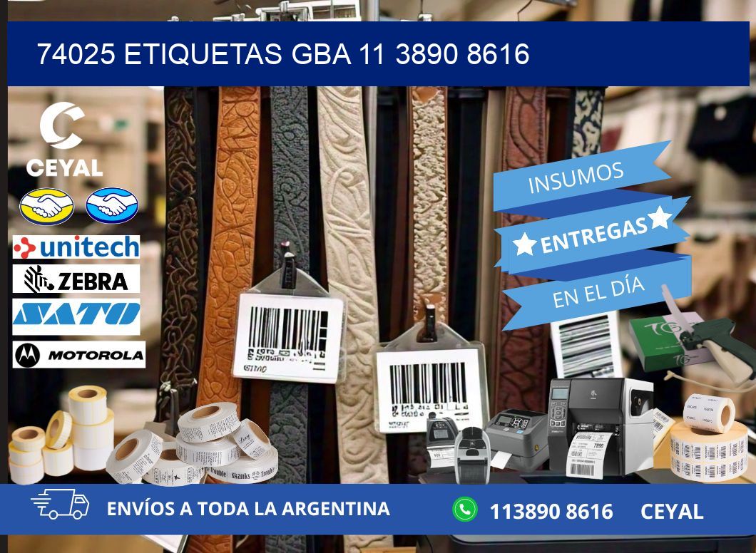74025 ETIQUETAS GBA 11 3890 8616