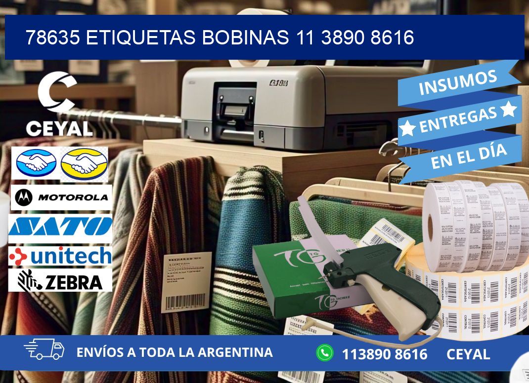78635 ETIQUETAS BOBINAS 11 3890 8616