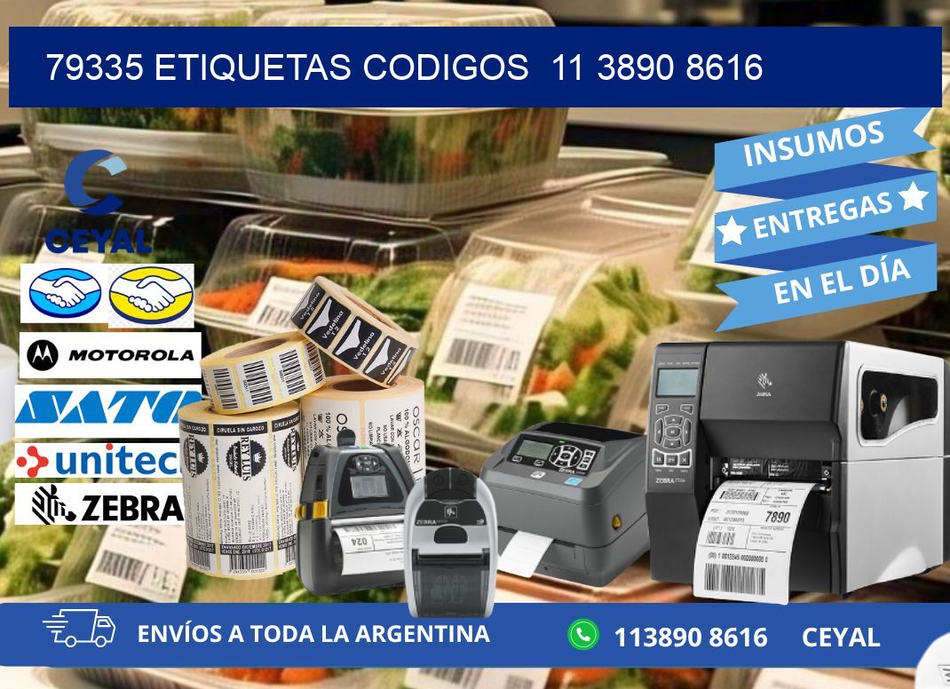 79335 ETIQUETAS CODIGOS  11 3890 8616