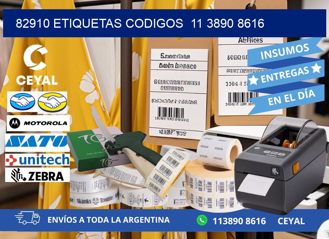 82910 ETIQUETAS CODIGOS  11 3890 8616