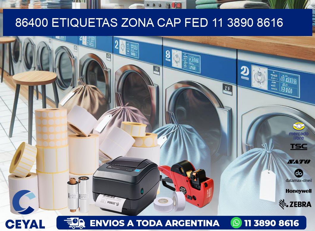 86400 ETIQUETAS ZONA CAP FED 11 3890 8616