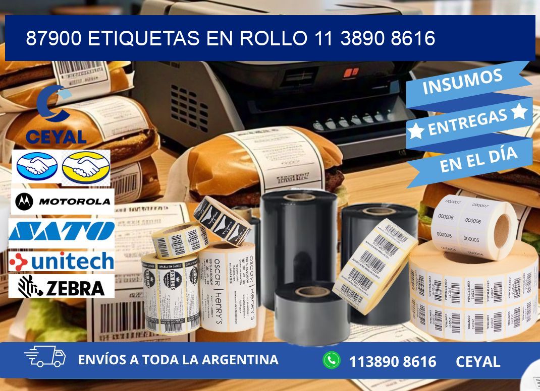 87900 ETIQUETAS EN ROLLO 11 3890 8616