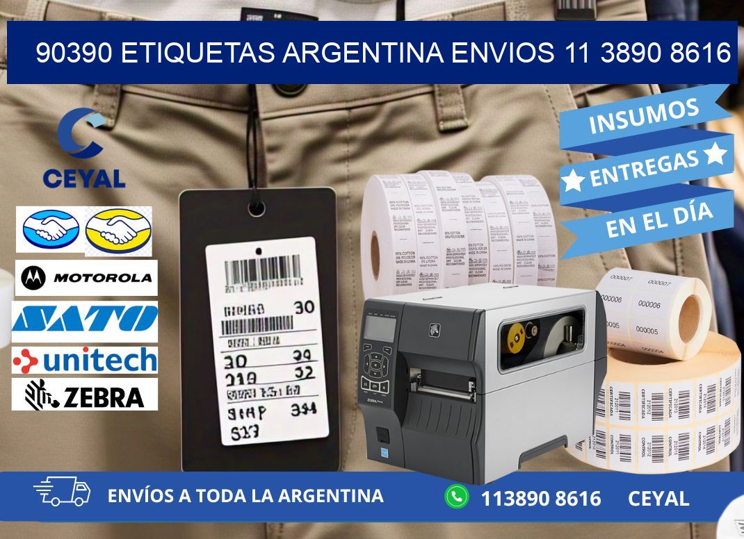 90390 ETIQUETAS ARGENTINA ENVIOS 11 3890 8616