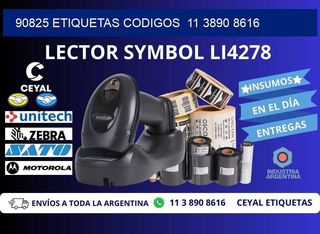 90825 ETIQUETAS CODIGOS  11 3890 8616