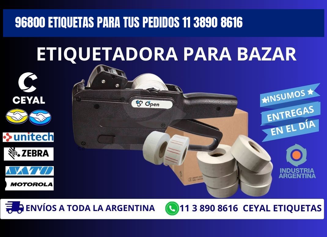 96800 ETIQUETAS PARA TUS PEDIDOS 11 3890 8616