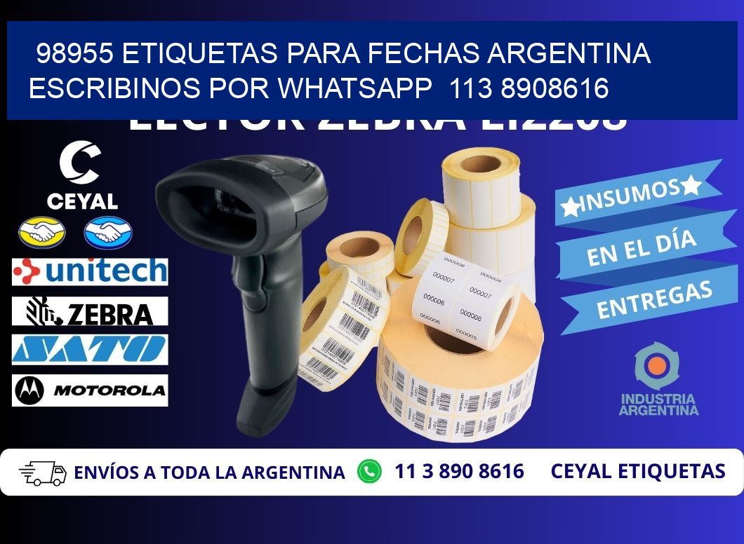 98955 ETIQUETAS PARA FECHAS ARGENTINA ESCRIBINOS POR WHATSAPP  113 8908616