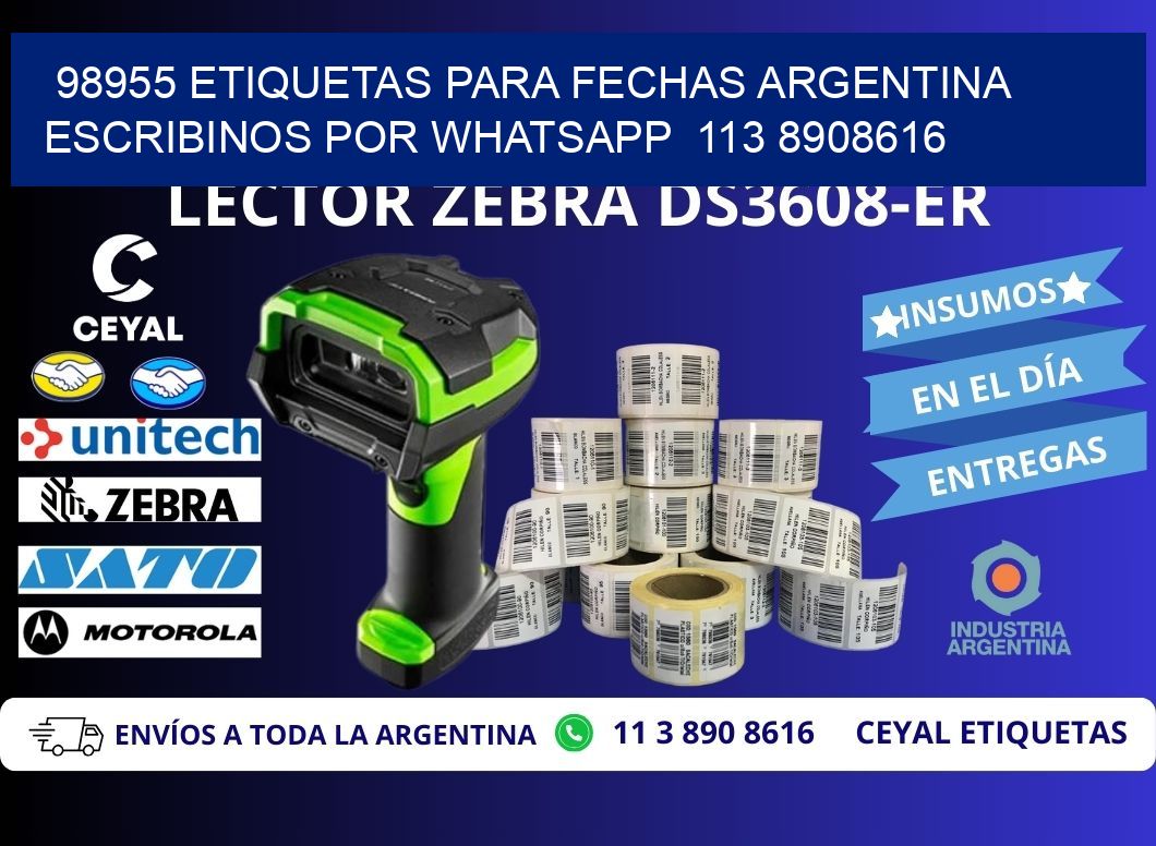 98955 ETIQUETAS PARA FECHAS ARGENTINA ESCRIBINOS POR WHATSAPP  113 8908616