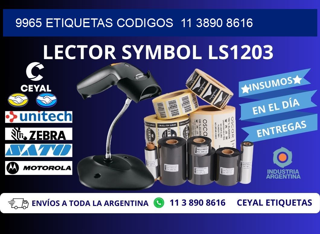 9965 ETIQUETAS CODIGOS  11 3890 8616